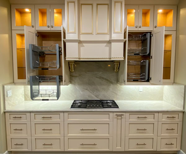 A White Wooden Closet of a Woman